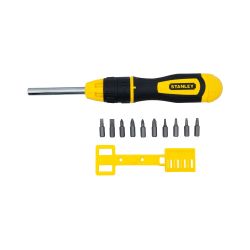 Stanley Multibit Ratchet Screwdriver + 10 Bits
