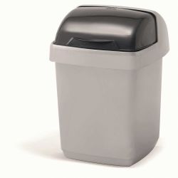 Addis 10l Roll Top Bin Metallic