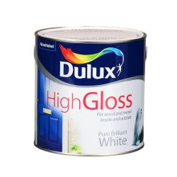 Dulux High Gloss Pure Brilliant White 2.5L