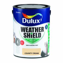 Dulux Weathershield Smooth Masonry County Cream 5L
