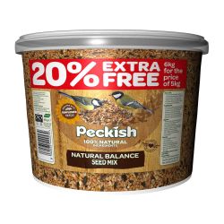 Peckish Natural Balance Seed Mix Tub 5kg + 20% Extra Free