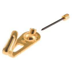 Picture Hook Brass Plated 1/1 Hole (Floreat)