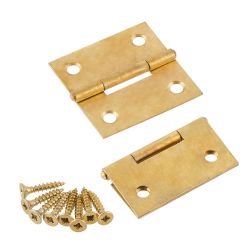 Hinge 40X 40 Mm Brass Angular