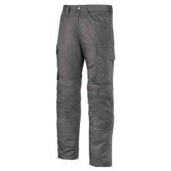 Snickers 38X35" Service Line Trousers With Knee Guard - Grey