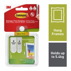 Command Small and Medium Picture Hanging Strips Value Pack