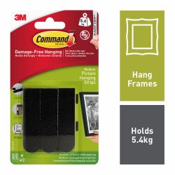 Command Medium Black Picture Hanging Strips