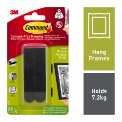 Command Large Black Picture Hanging Strips