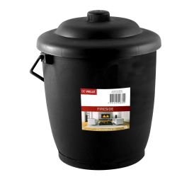 De Vielle Plastic Coal Tub - Black