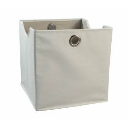 Liz Cube Box Grey Plain Large