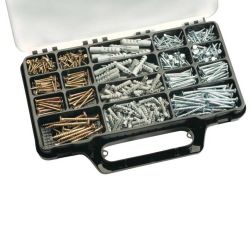 Suki 635 Pieces Screw and Plug Assortment Box