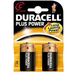 Duracell Plus C Size Battery 2 Pack