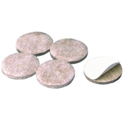 Felt Gard 25mm Round Surface Protection Felt Pads - 16 pack