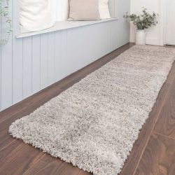 Aspen Silver Runner Rug - 60cm x 240cm