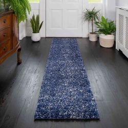 Murano Navy Runner Rug - 60cm x 240cm