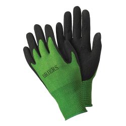 Briers Medium Bamboo Gloves - Green and Black