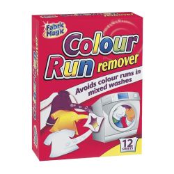FABRIC MAGIC COLOUR RUN REMOVER 12PK