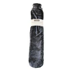 De Vielle Covered Long Hot Water Bottle Black