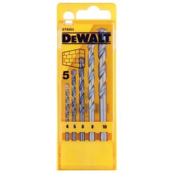 DeWalt 5 Piece Masonry Drill Bit Set