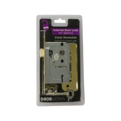 Door Works Internal Brass 2 Lever Lock
