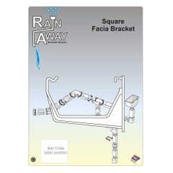 Gutter - Pk/2 White Square Fascia Brackets