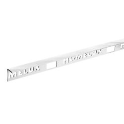 Homelux Straight Edge Silver Effect Tile Trim 10mm X 2.5M