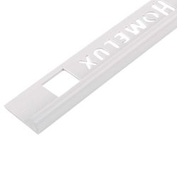 Homelux Round Edge White Tile Trim 12.5mm X 2.5M