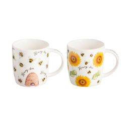 Honey Bee 340ml (12oz) Mugs - Assorted