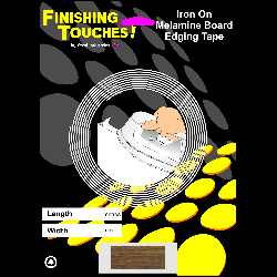 Walnut Iron On Edging