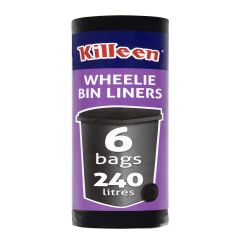 Killeen Wheelie bin liners 6 pack.