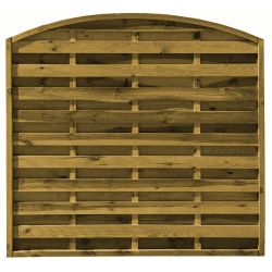 Bow Top Wooden Fence Panel 1800mm x 1800mm