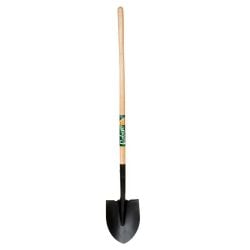 Robin Round Point Shovel With Long Wooden Handle.