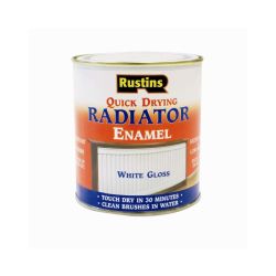Rustins Radiator Enamel White Gloss 500m