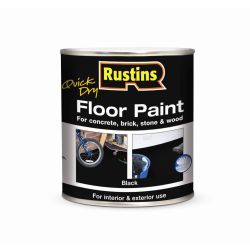 Rustins Quick Dry Floor Paint Black 1Lt