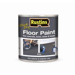 Rustins Quick Dry Floor Paint Grey 1Lt
