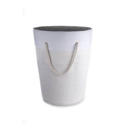 Grey Braid Basket Laundry
