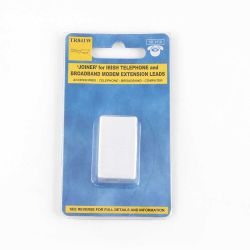 Silver Joiner for Irish Telephone and Broadband Modem Extension Leads (TR841W)