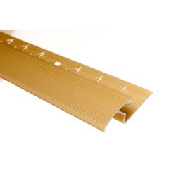 Trojan Laminate to Carpet Z Profile 0.9m Matt Gold