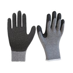 TuffGrip Grey Heavy Duty Latex Work Gloves (Twin Pack)