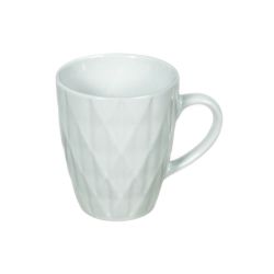 White Diamond Textured Mug