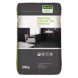 Woodies 20Kg Grey Rapidset Ceramic Tile Adhesive