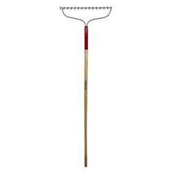 True Temper Darby Bow Rake 15 Tooth With Solid Wood Handle