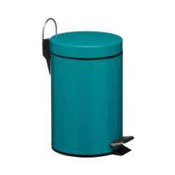 3ltr Pedal Bin, Turquoise, Inner Plastic Bucket