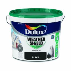 Dulux Weathershield Smooth Masonry Black 10L