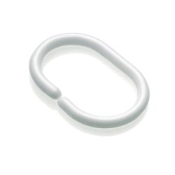 Croydex Shower Curtain C Rings White