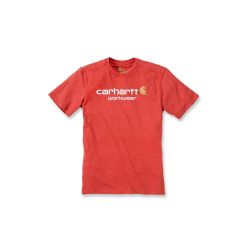 Carhartt XXL Chili Heather Core Logo T-Shirt Short Sleeve