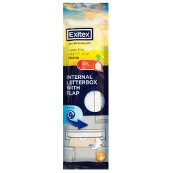 Exitex Letterplate Seal with Flap White