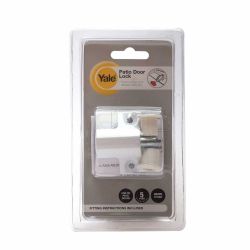 Yale White Patio Door Lock 