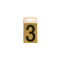 Brass Effect 60mm Numbers - 3