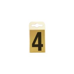 Brass Effect 60mm Numbers - 4