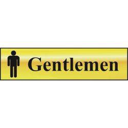Gentlemen Sign - Gold